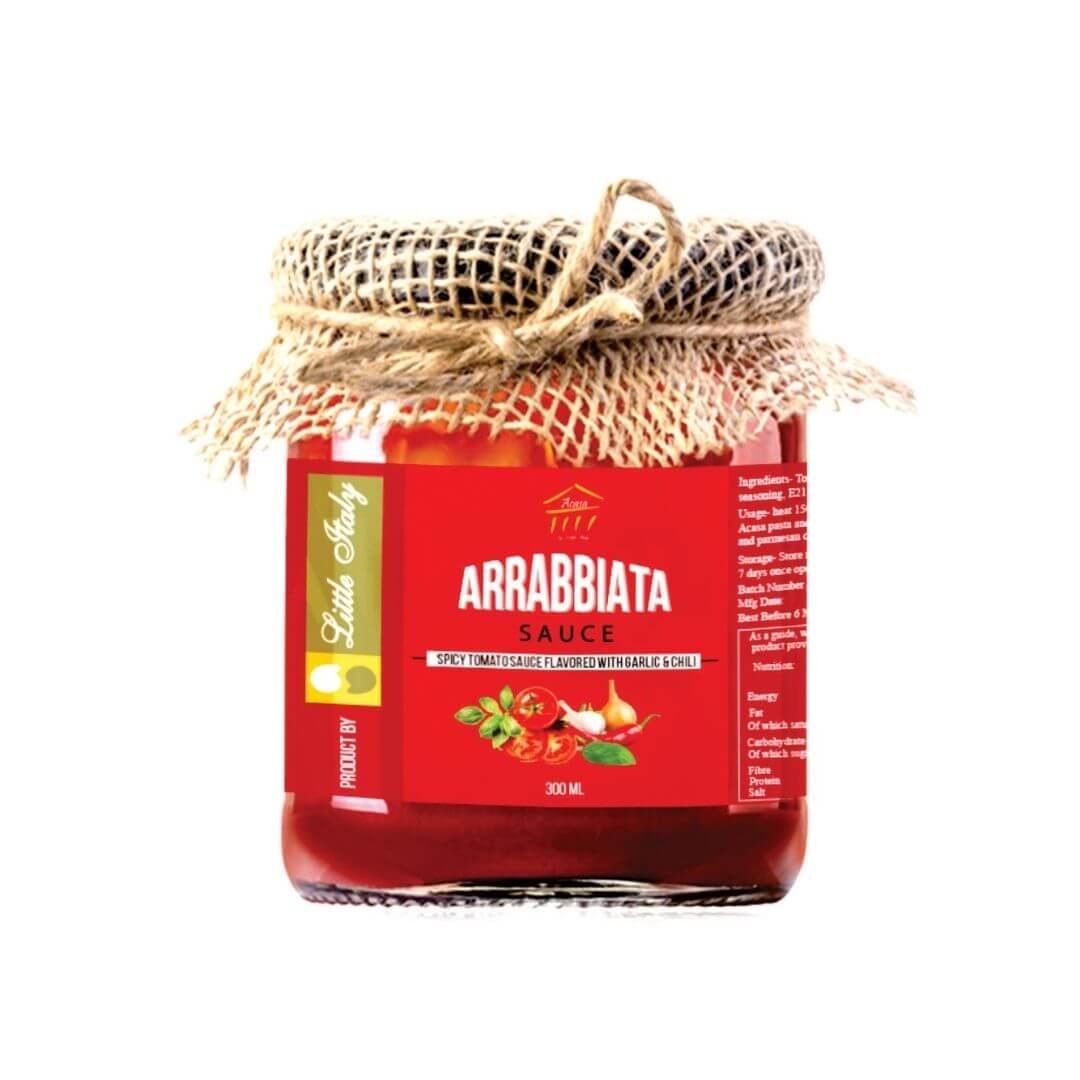 Little Italy’s Acasa’s Arrabbiata Sauce in a jar